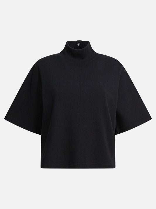 Mock neck t-shirts Solid colour  Black - Alaïa Women | PLP | VIETTI Online Store 

