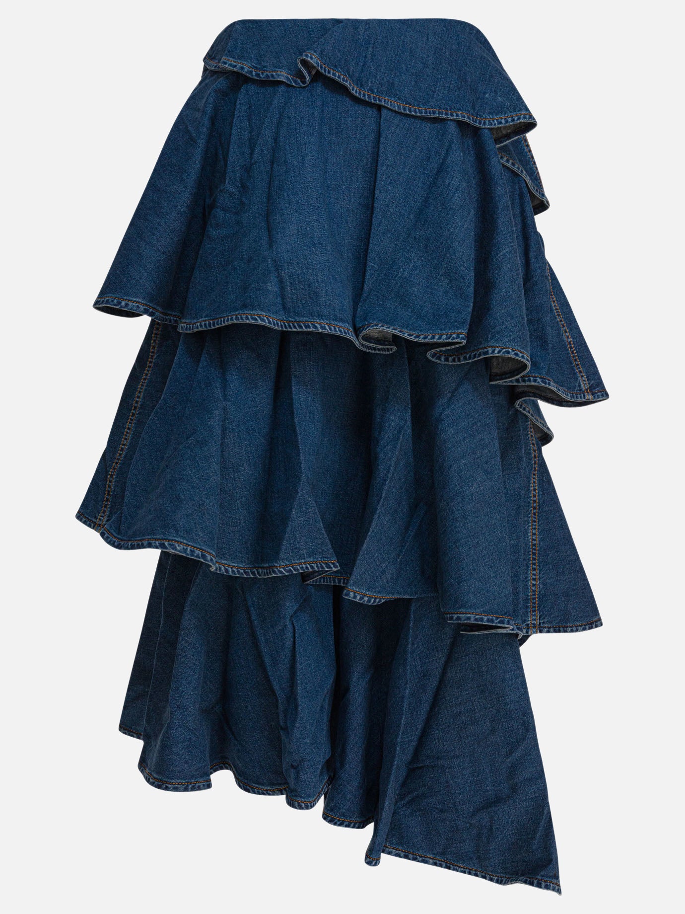 Gonne midi Denim  Blu - Alaïa Donna | PDP | VIETTI Online Store | thumbnail_2