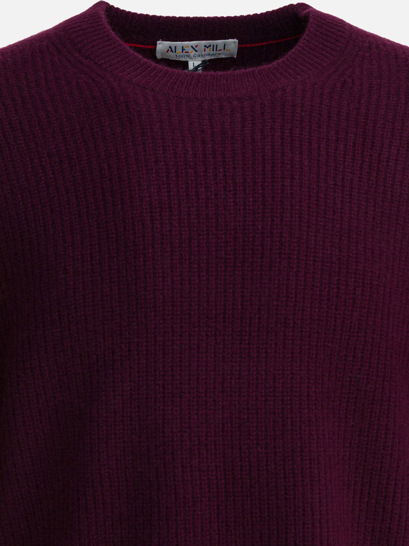 Maglioni girocollo Solid colour  Bordeaux - Alex Mill Uomo | PDP | VIETTI Online Store | Zoom-Modal_3
