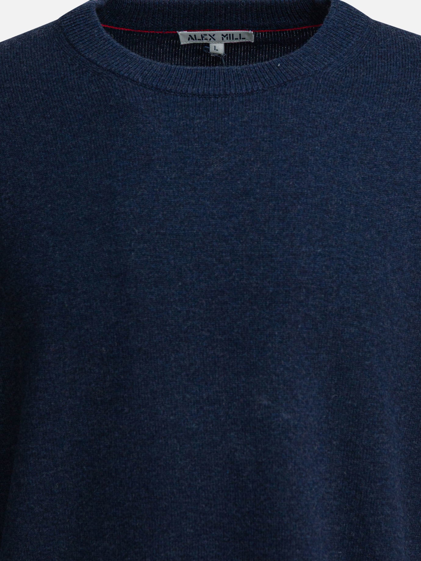 Crewneck sweaters Solid colour  Blue - Alex Mill Men | PDP | VIETTI Online Store | thumbnail_3