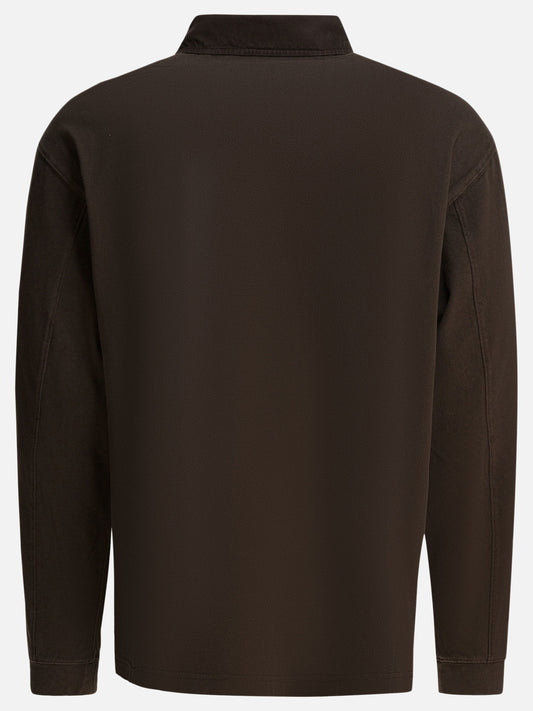 Polo con bottoni Solid colour  Marrone - Alex Mill Uomo | PLP | VIETTI Online Store | 2
