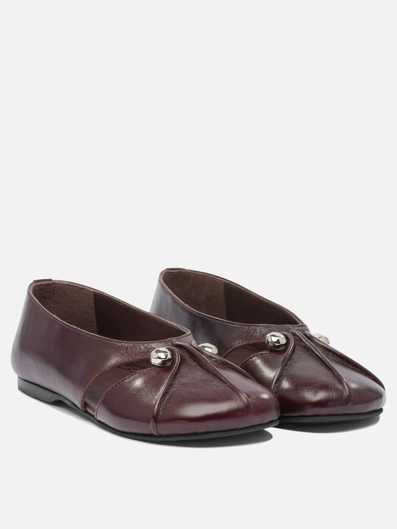 Ballerine classiche 100% goat leather - 100% cuerolite  Bordeaux - Alohas Donna | PDP | VIETTI Online Store | Zoom-Modal_2
