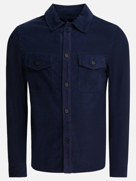 Overshirt jackets Solid colour  Blue - Altum Men | VIETTI Online Store 
