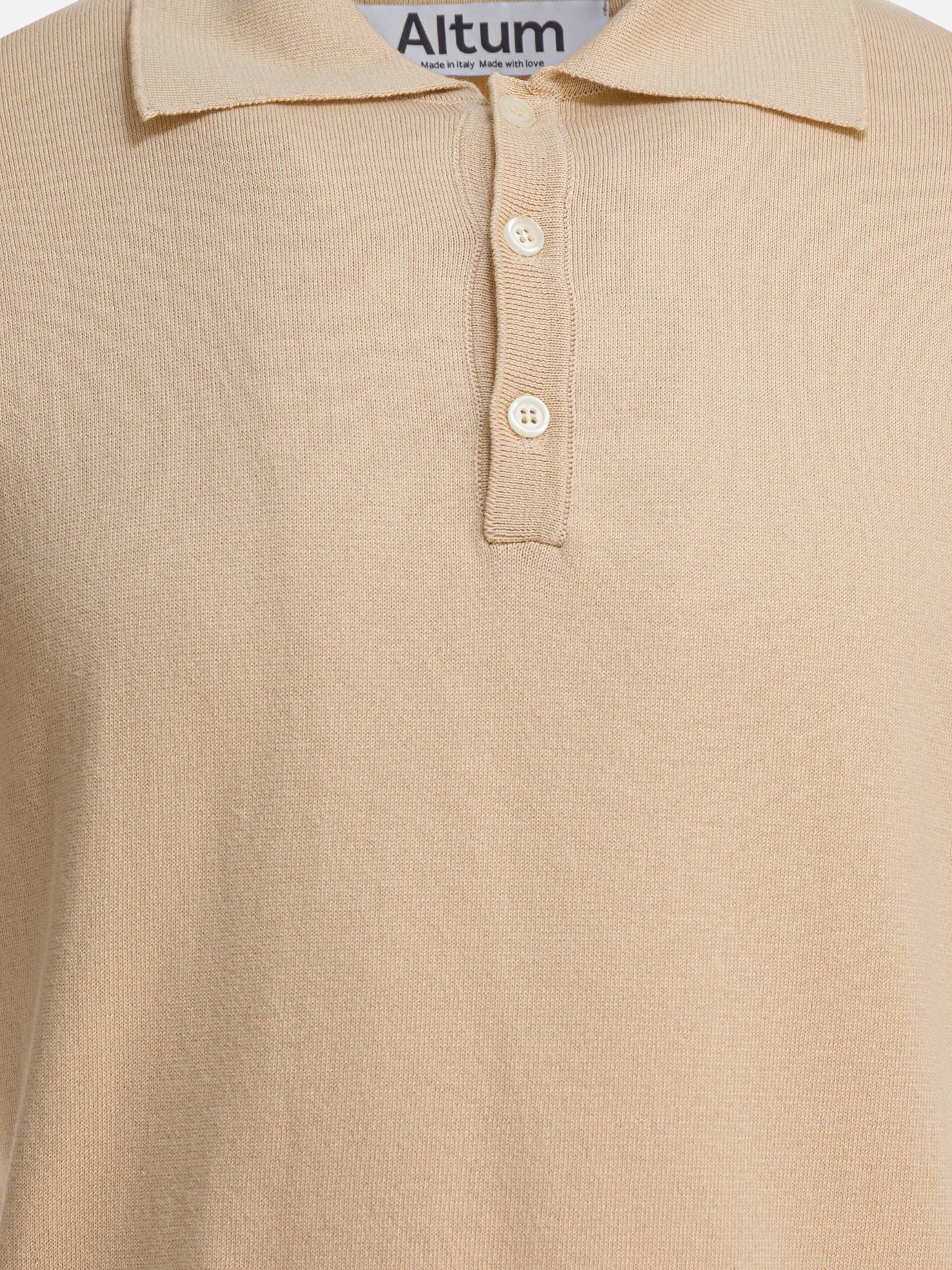 Polo shirts with buttons Solid colour  Beige - Altum Men | PDP | VIETTI Online Store | thumbnail_3