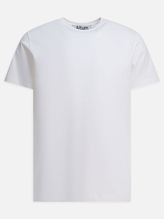 Crewneck t-shirts Solid colour  White - Altum Men | VIETTI Online Store 
