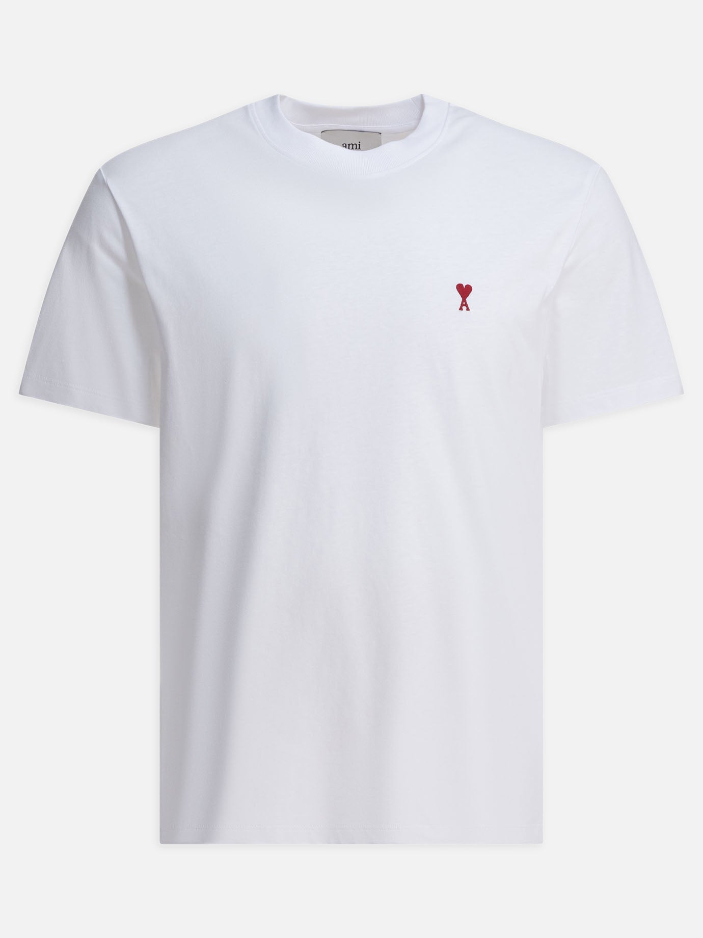 T-shirt girocollo Logo  Bianco - Ami Paris Uomo | PDP | VIETTI Online Store | thumbnail