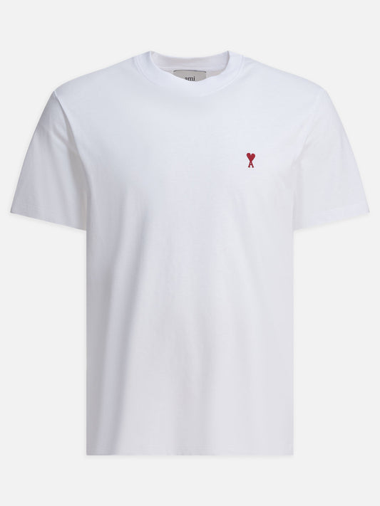 Crewneck t-shirts Logo  White - Ami Paris Men | PLP | VIETTI Online Store 
