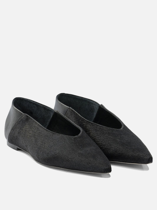 Classic ballet flats 100% calf leather - 100% leather  Black - Ammb Milano Women | PDP | VIETTI Online Store | 2
