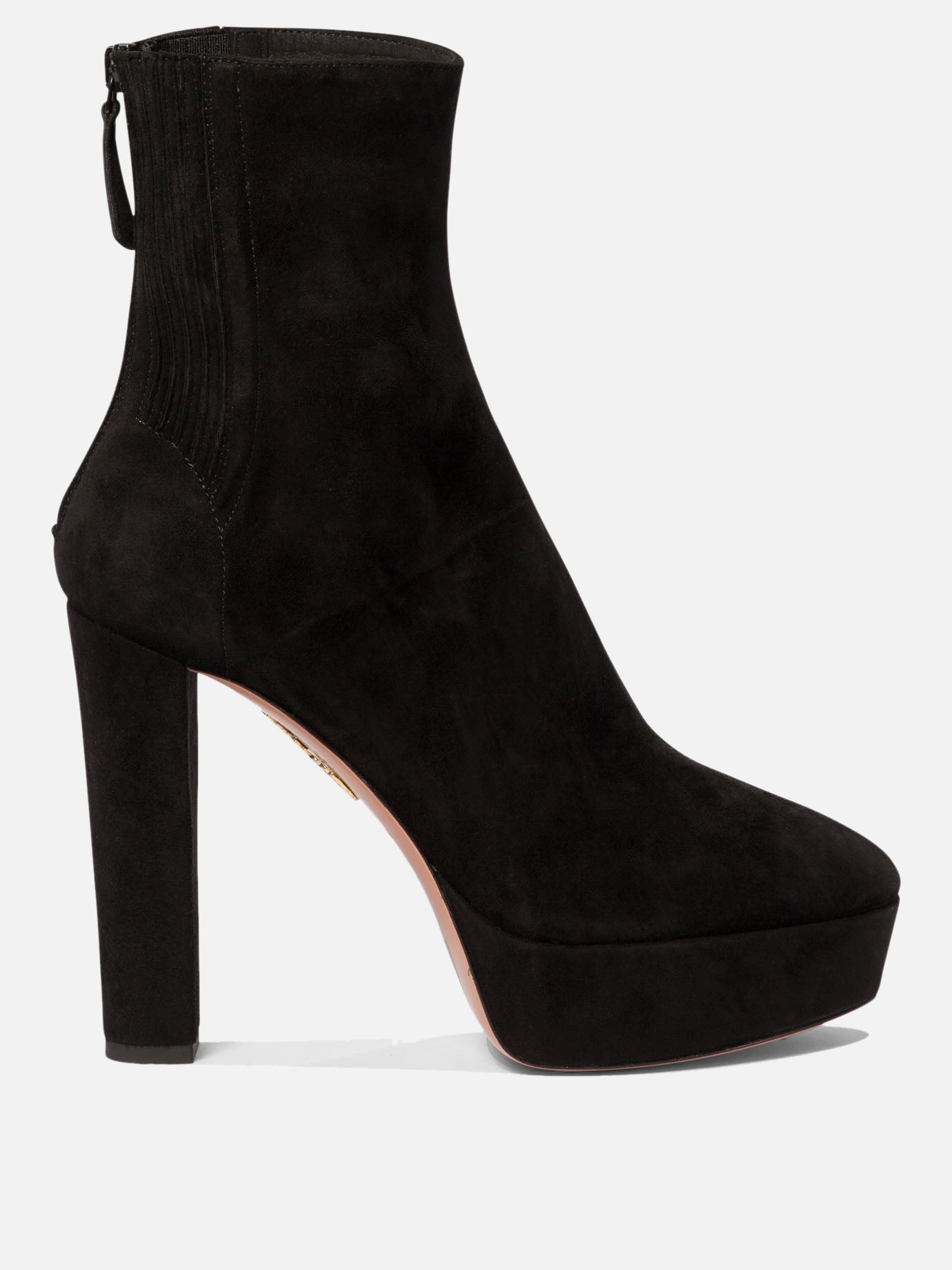 Zipped boots 100% kid suede leather - 100% calf leather  Black - Aquazzura Women | PDP | VIETTI Online Store | Zoom-Modal
