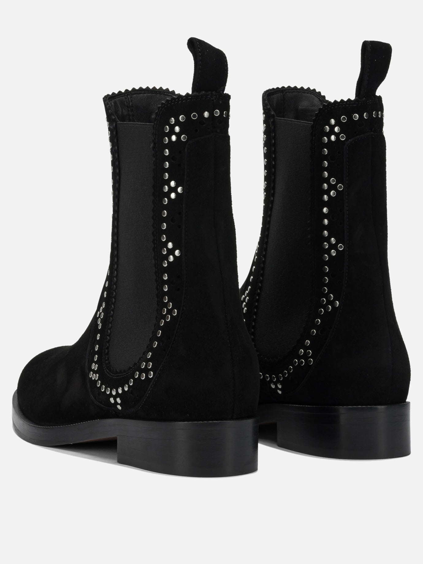 Pull-on boots 80% kid suede leather 20% viscose - 100% calf leather  Black - Aquazzura Women | PDP | VIETTI Online Store | Zoom-Modal_4
