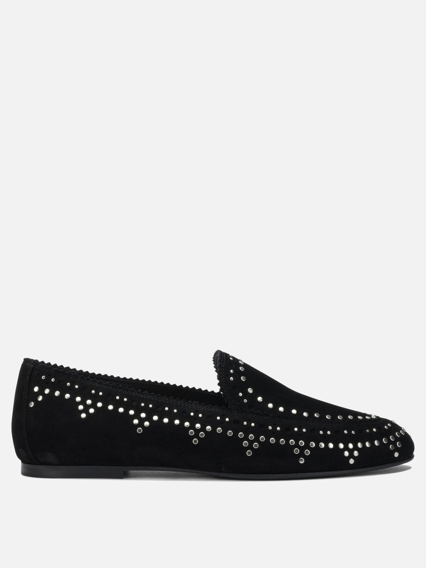 Loafers 100% kid suede leather - 100% calf leather  Black - Aquazzura Women | PDP | VIETTI Online Store | Zoom-Modal

