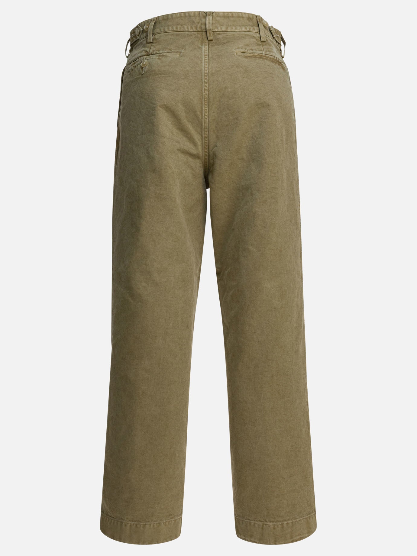 Leisure trousers Solid colour  Green - Auralee Men | PDP | VIETTI Online Store | thumbnail_2