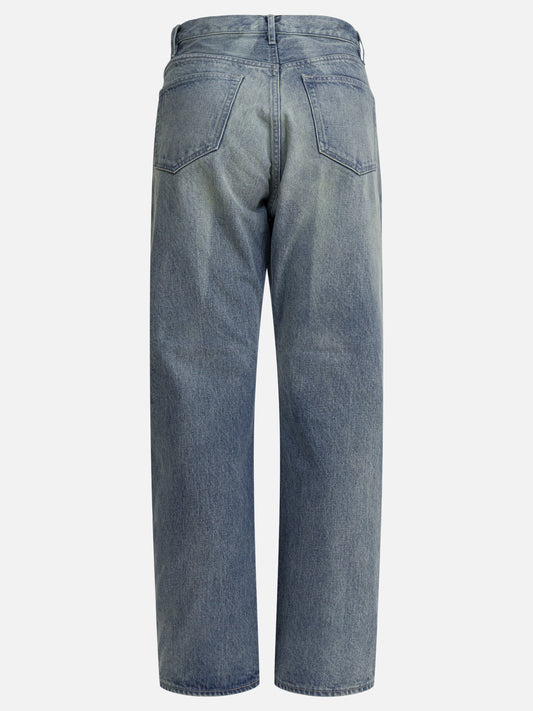 Wide-leg jeans Solid colour  Blue - Auralee Women | PDP | VIETTI Online Store | 2
