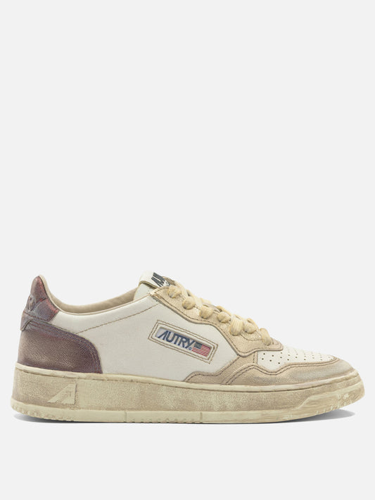 Sneaker basse 100% synthetic leather - 100% rubber  Bianco - Autry Donna | PLP | VIETTI Online Store 
