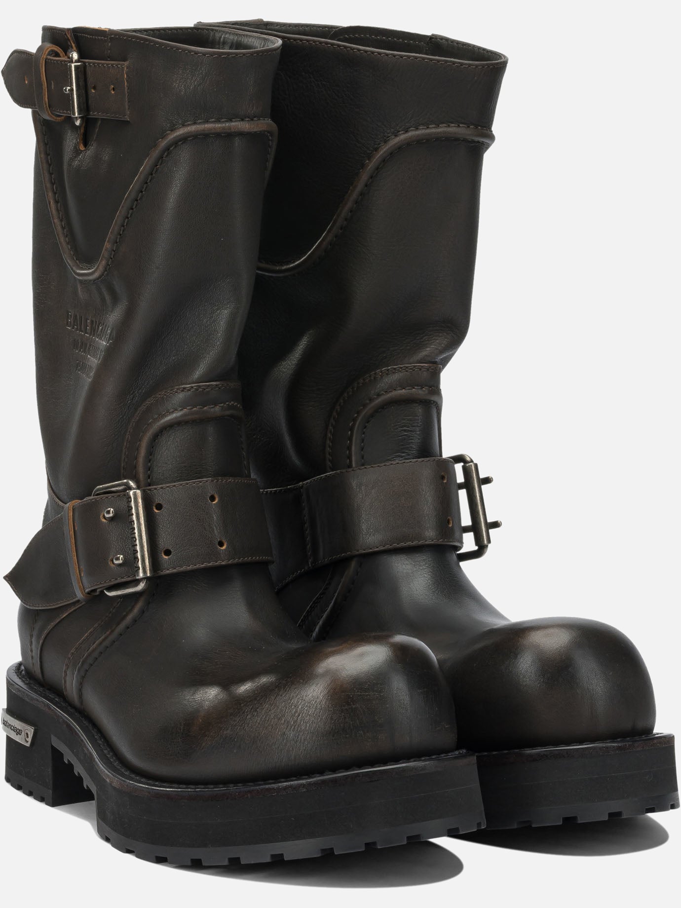 Knee-high 100% calfskin leather - 100% rubber  Brown - Balenciaga Men | PDP | VIETTI Online Store | Zoom-Modal_2
