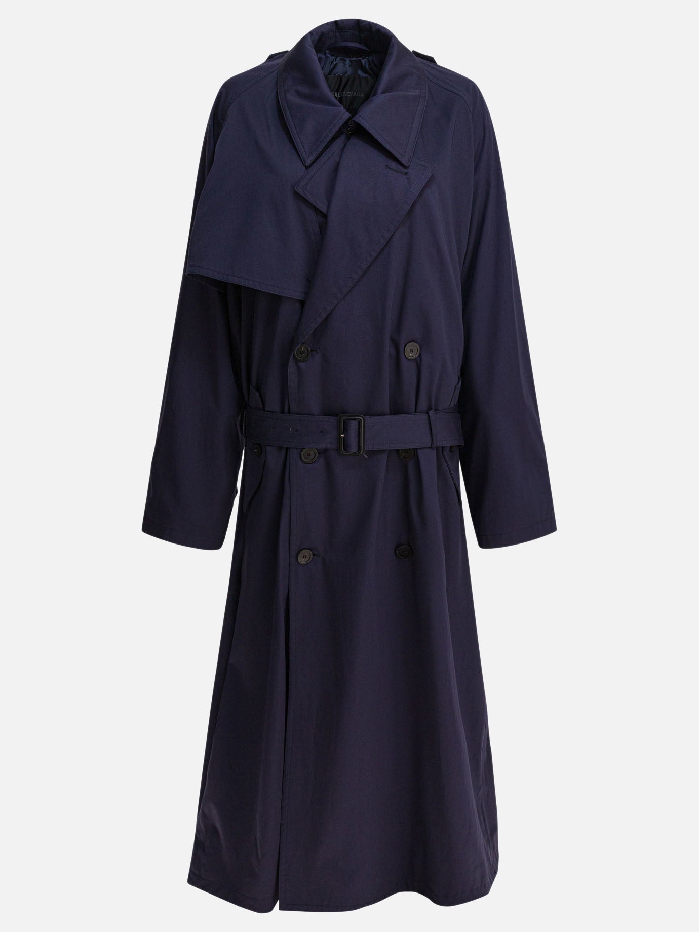 Raincoats & Trench coats Solid colour  Blue - Balenciaga Women | PDP | VIETTI Online Store | thumbnail