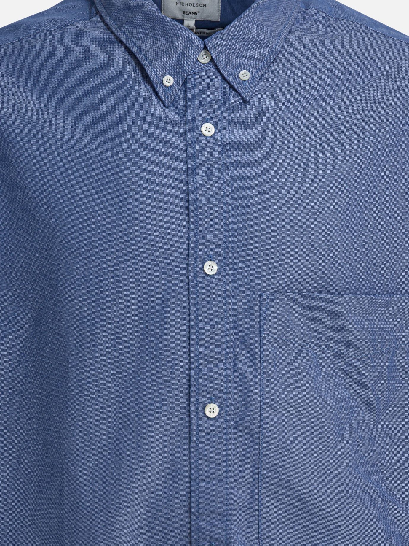 Casual shirts Solid colour  Light blue - Beams Plus Men | PDP | VIETTI Online Store | Zoom-Modal_3
