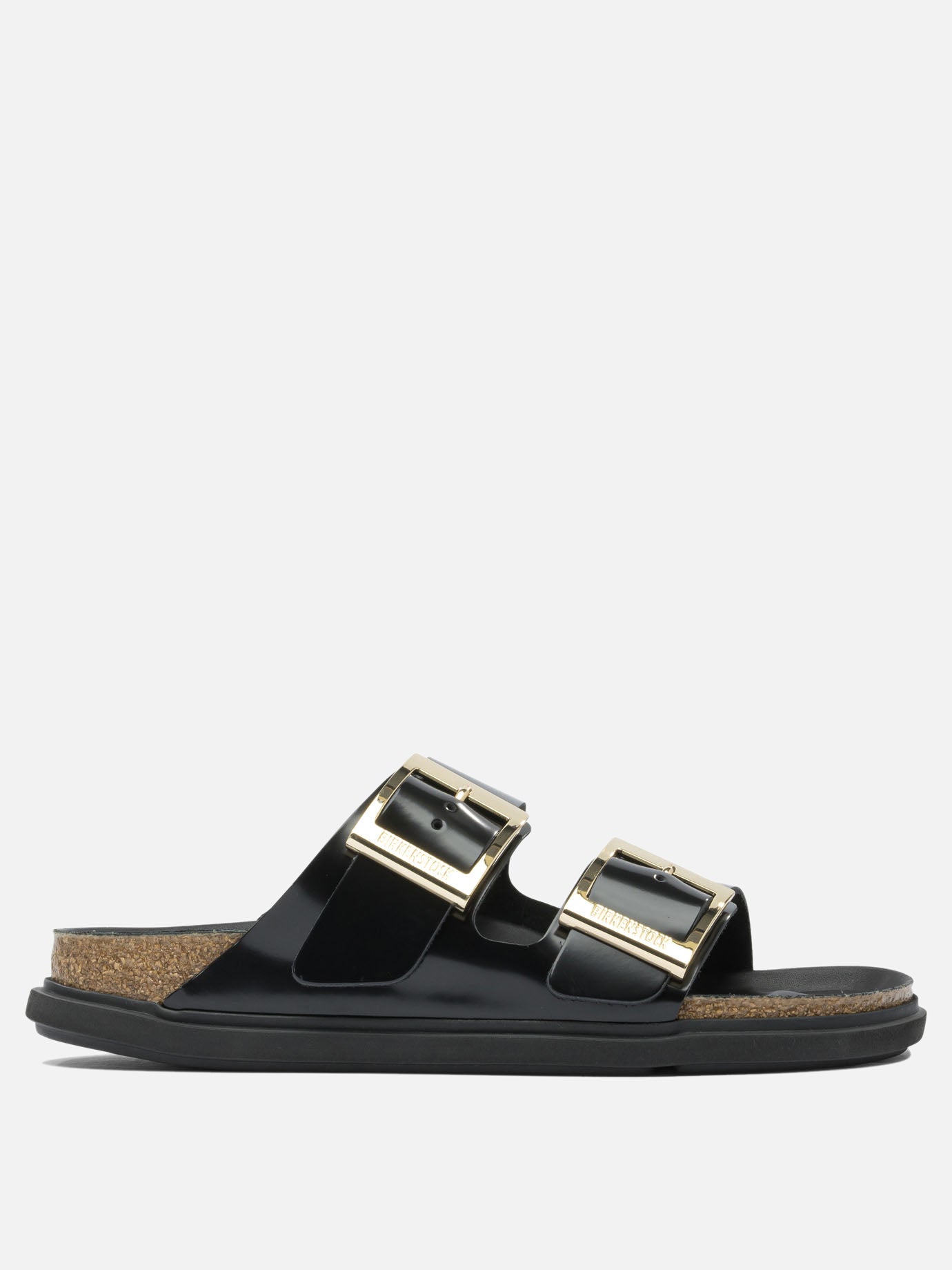 Flat sandals 100% leather - 100% EVA  Black - Birkenstock Women | PDP | VIETTI Online Store | thumbnail