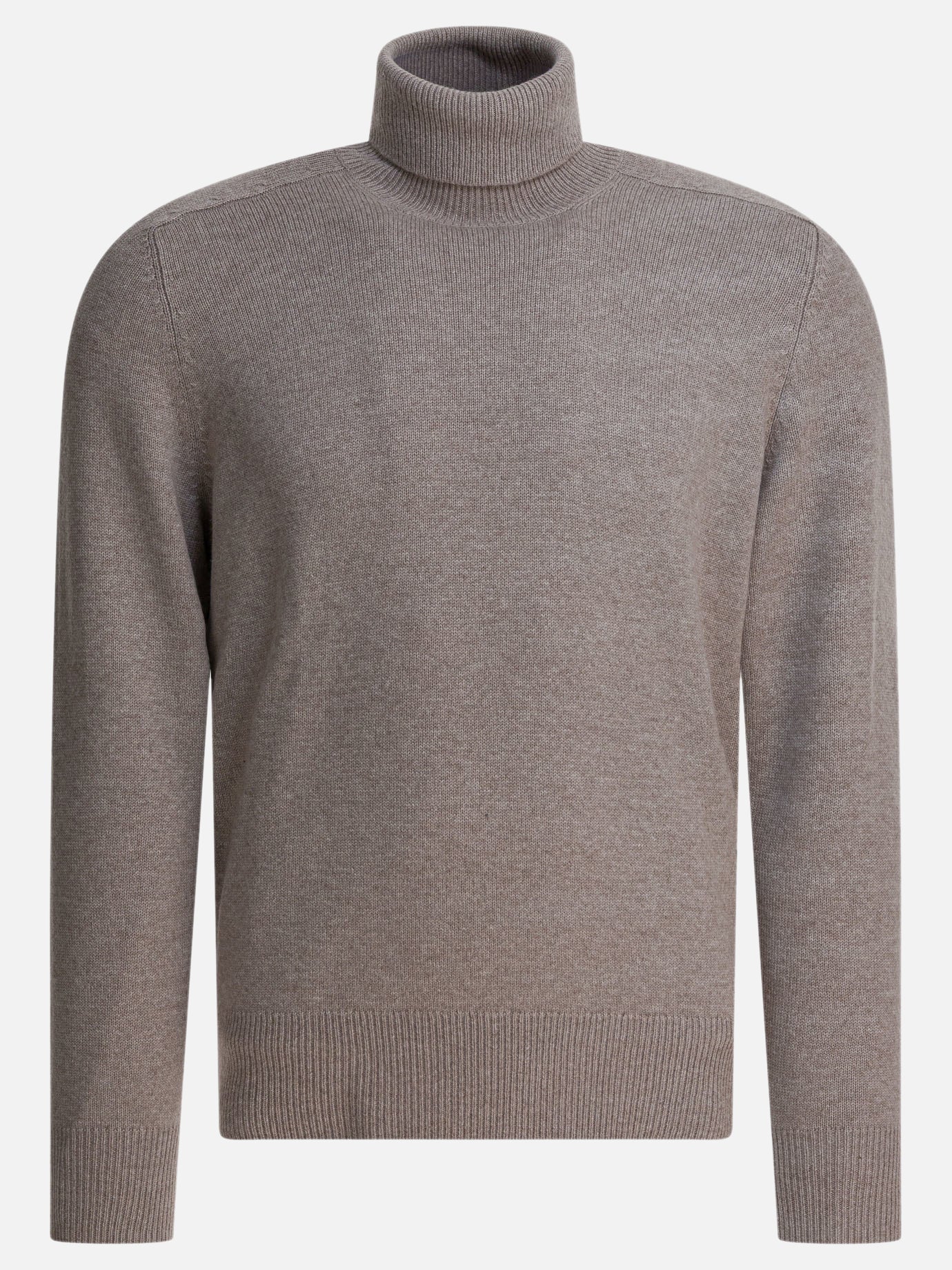 Turtleneck sweaters Solid colour  Beige - Brunello Cucinelli Men | PDP | VIETTI Online Store | thumbnail