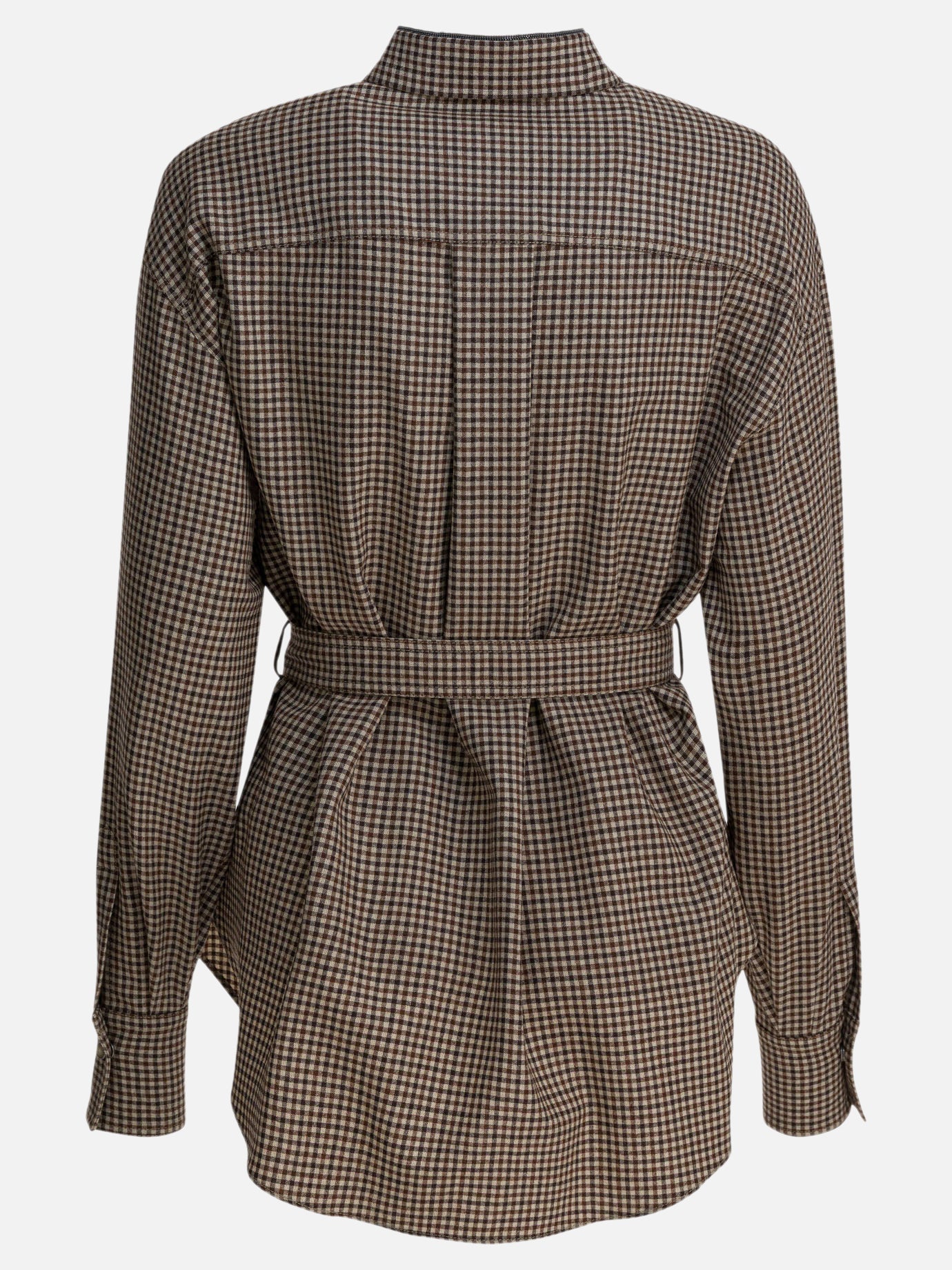 Casual shirts Check  Brown - Brunello Cucinelli Women | PDP | VIETTI Online Store | Zoom-Modal_2
