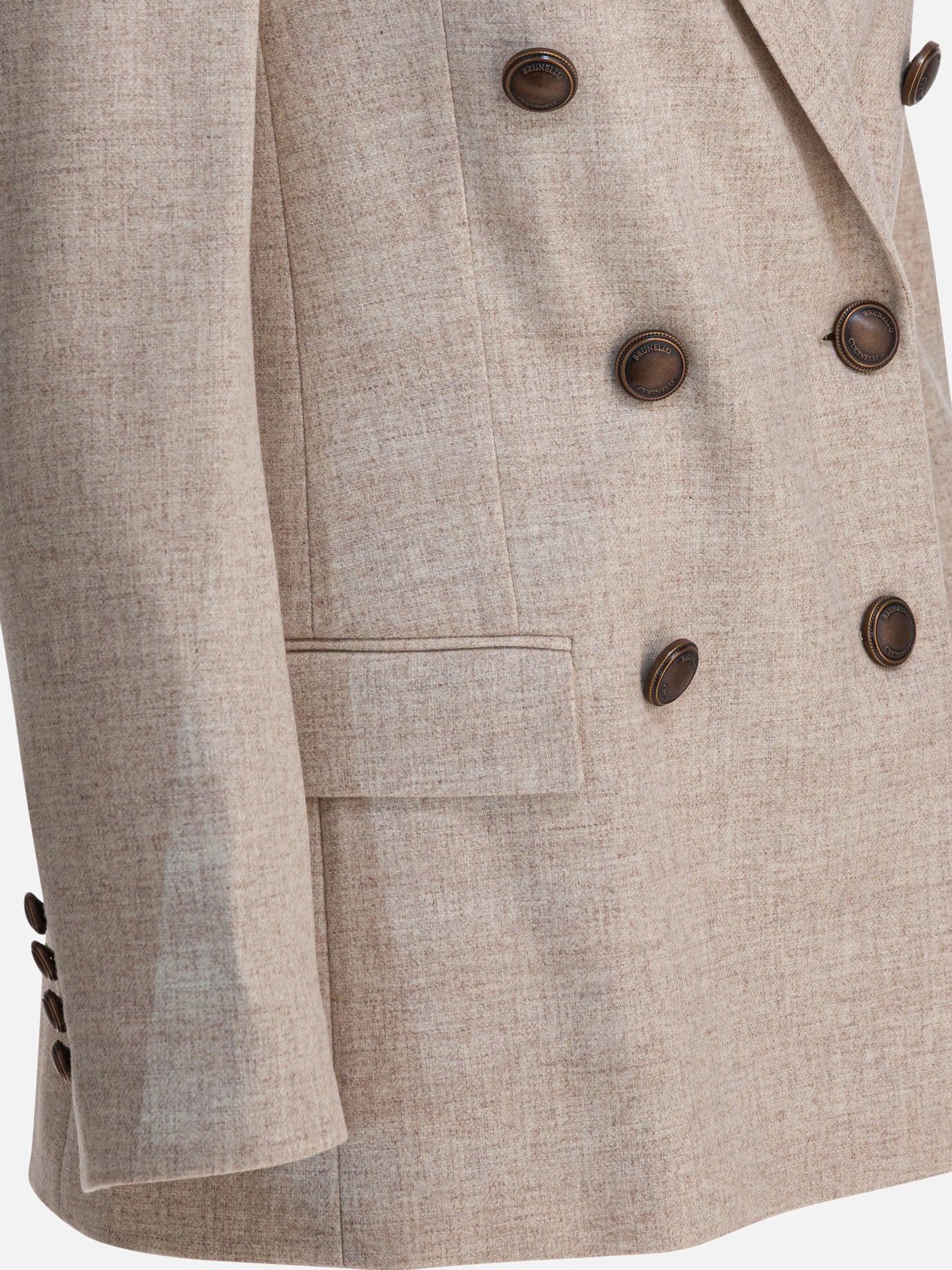 Blazer Solid colour  Beige - Brunello Cucinelli Donna | PDP | VIETTI Online Store | thumbnail_4