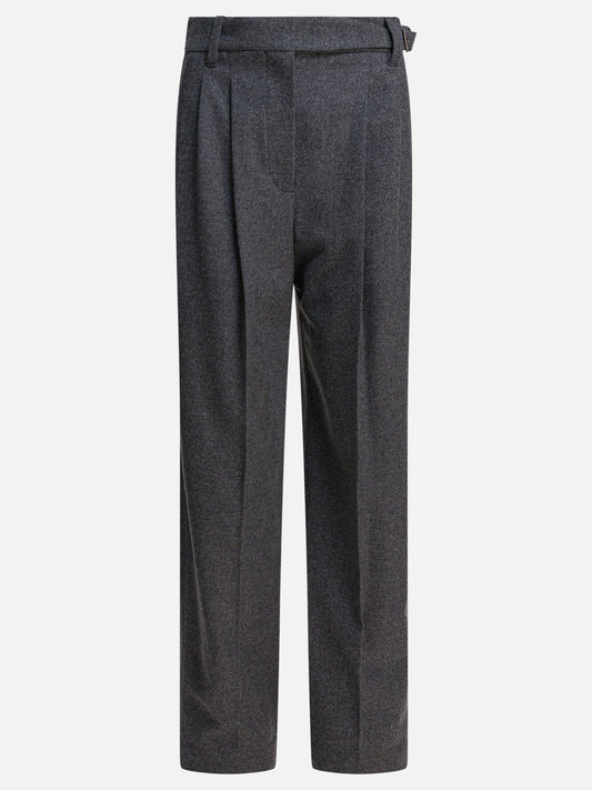 Pantaloni casual Pinstriped  Grigio - Brunello Cucinelli Donna | PDP | VIETTI Online Store 
