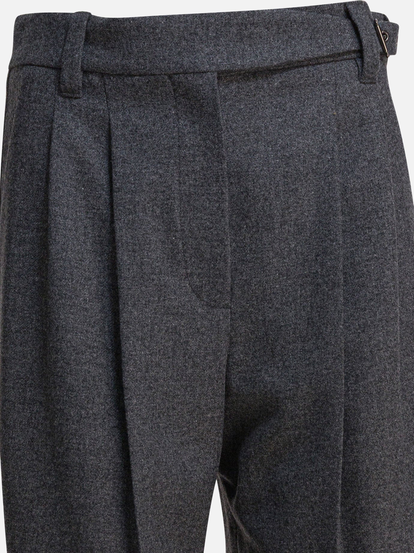 Pantaloni casual Pinstriped  Grigio - Brunello Cucinelli Donna | PDP | VIETTI Online Store | Zoom-Modal_3
