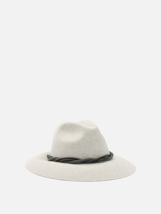 Cappelli classici 100% felt  Bianco - Brunello Cucinelli Donna | PLP | VIETTI Online Store | 2

