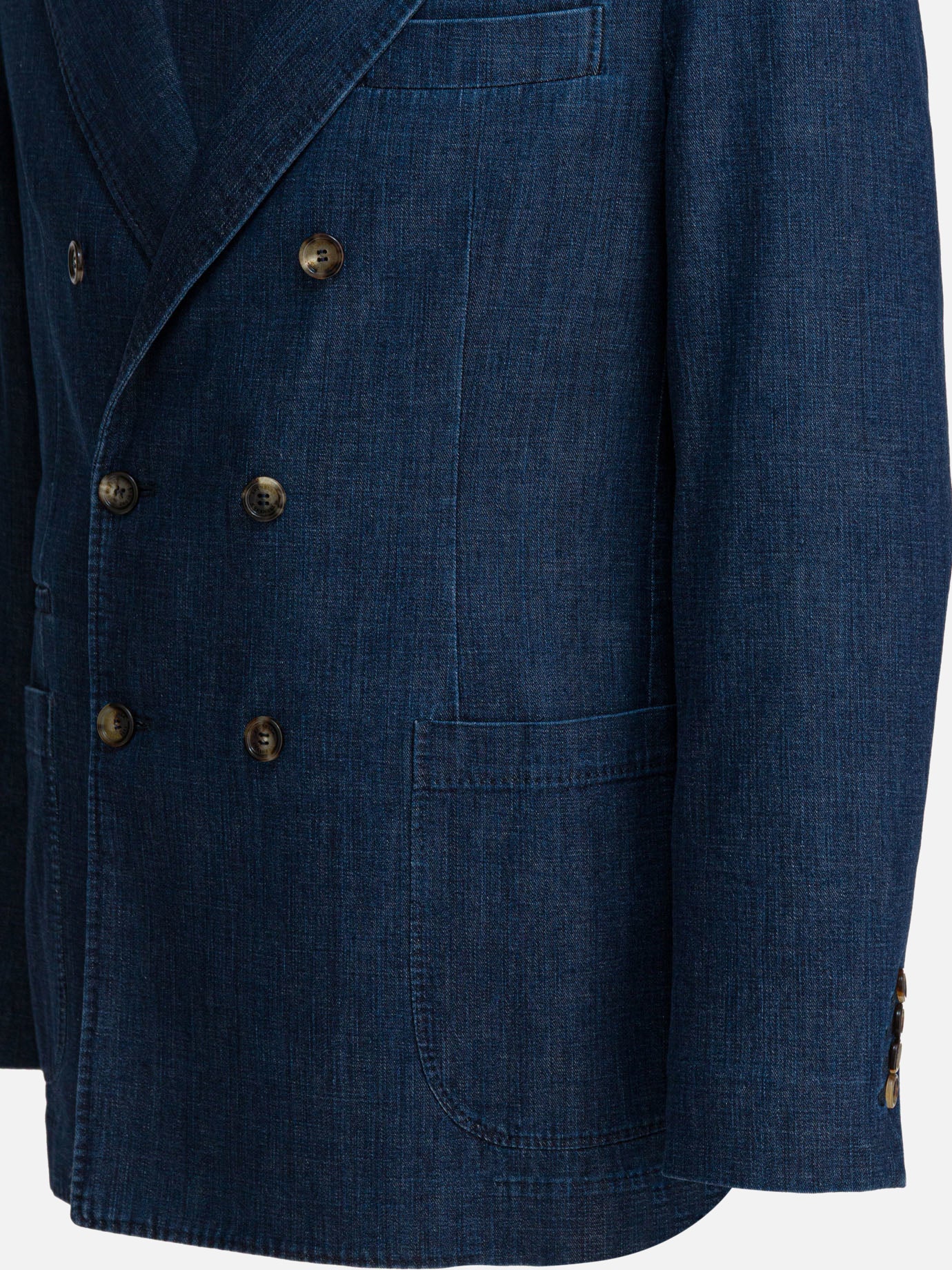 Blazer Solid colour  Blu - Brunello Cucinelli Uomo | PDP | VIETTI Online Store | Zoom-Modal_4
