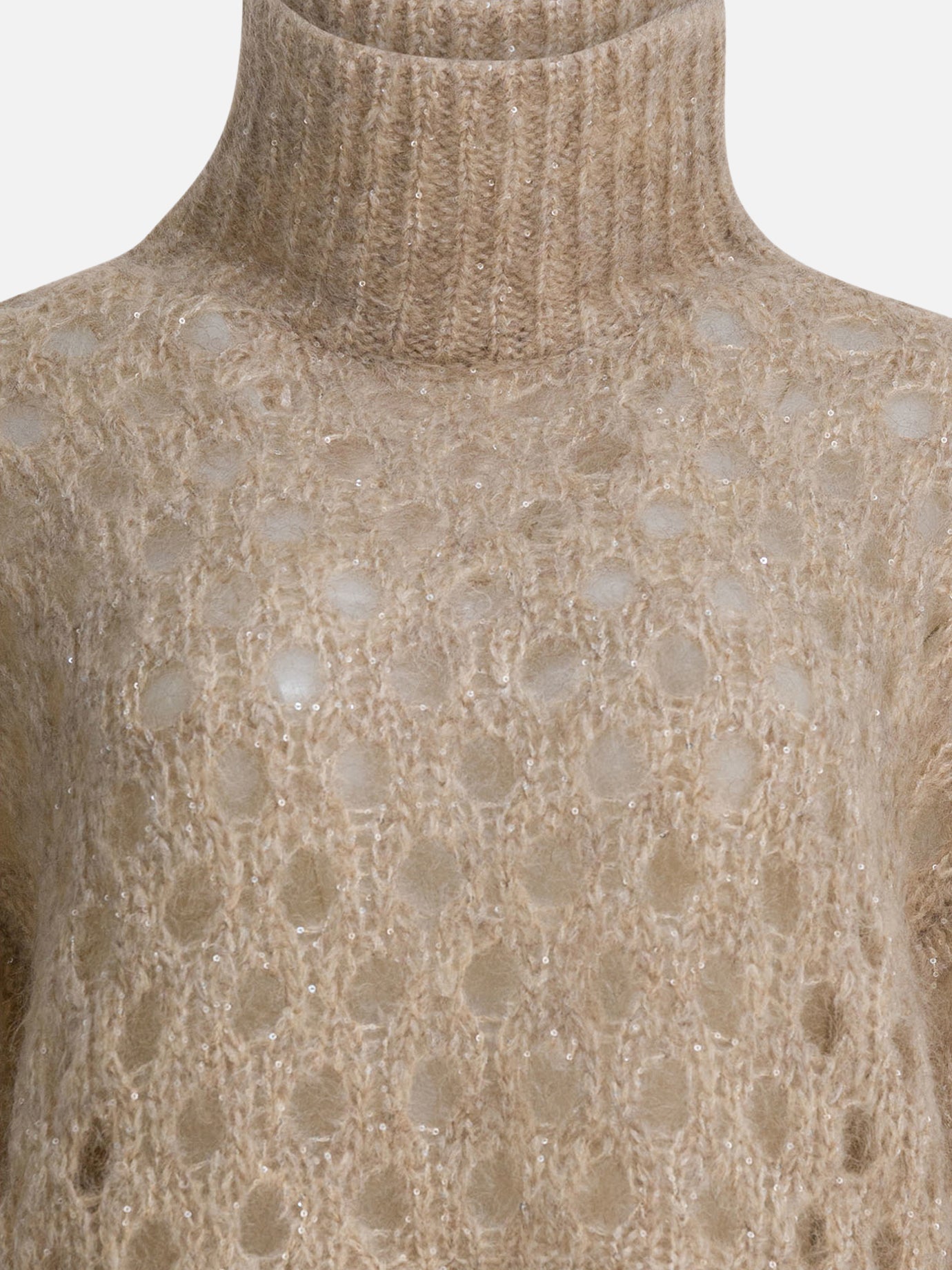 Maglioni dolcevita Solid colour  Beige - Brunello Cucinelli Donna | PDP | VIETTI Online Store | Zoom-Modal_3
