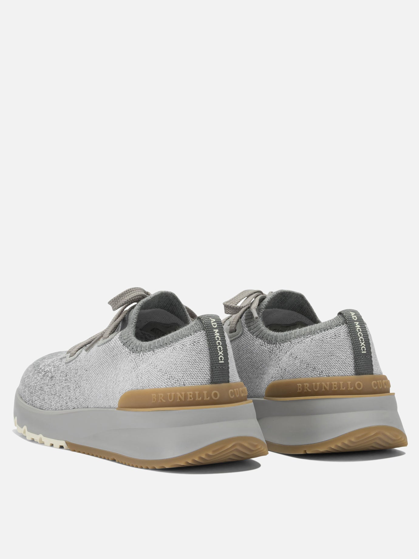 Low top sneakers 100% fabric - 100% rubber  Grey - Brunello Cucinelli Men | PDP | VIETTI Online Store | Zoom-Modal_4
