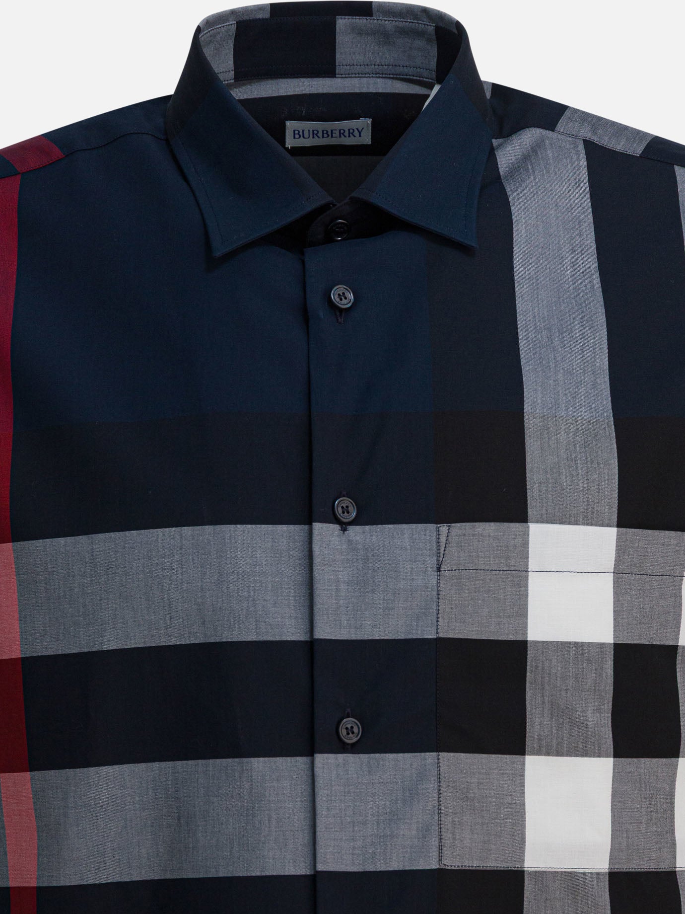 Camicie casual Check  Blu - Burberry Uomo | PDP | VIETTI Online Store | thumbnail_3