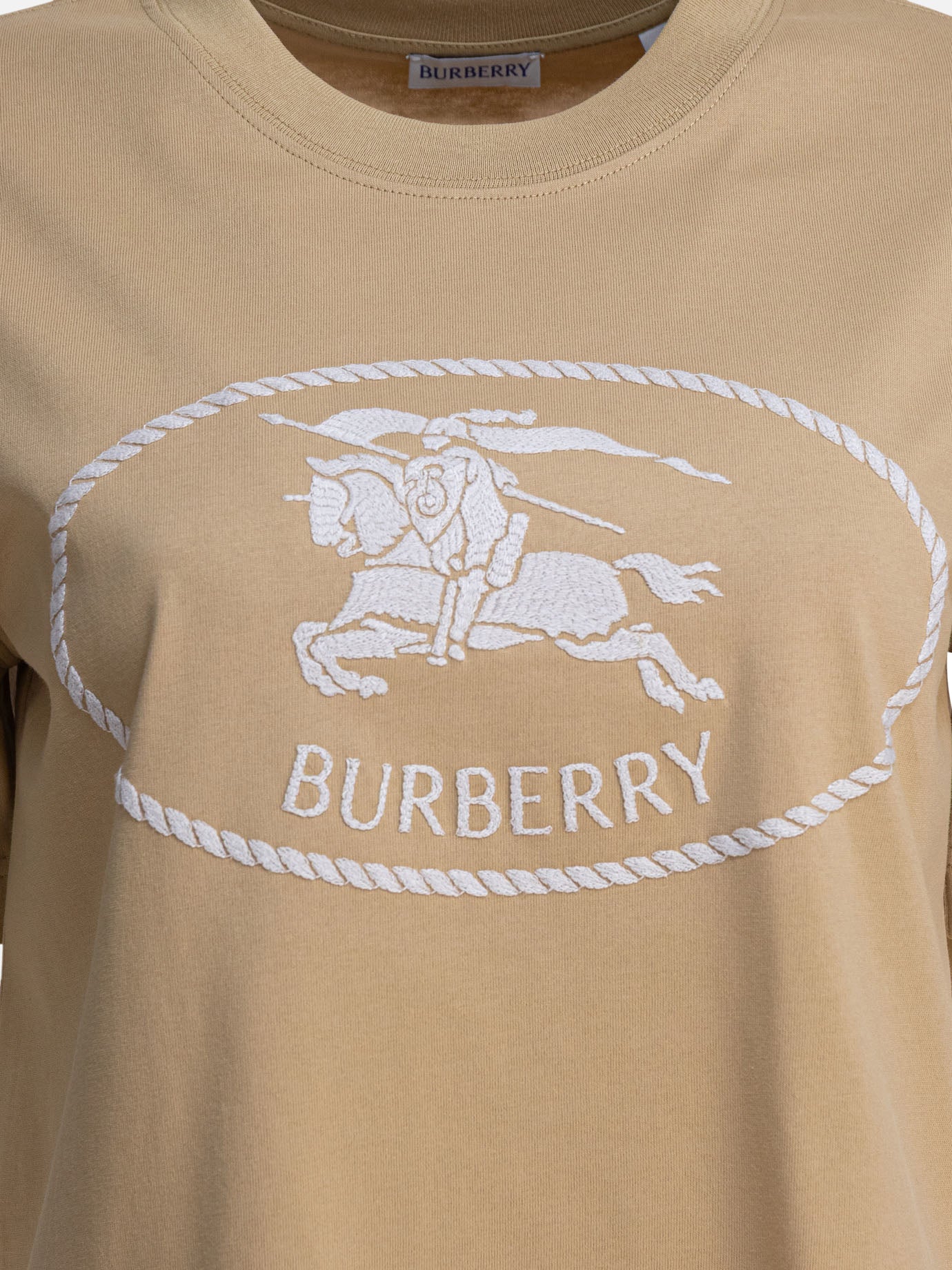 Burberry T-shirt con Knight Stamp 12539255_S Beige thumbnail_3