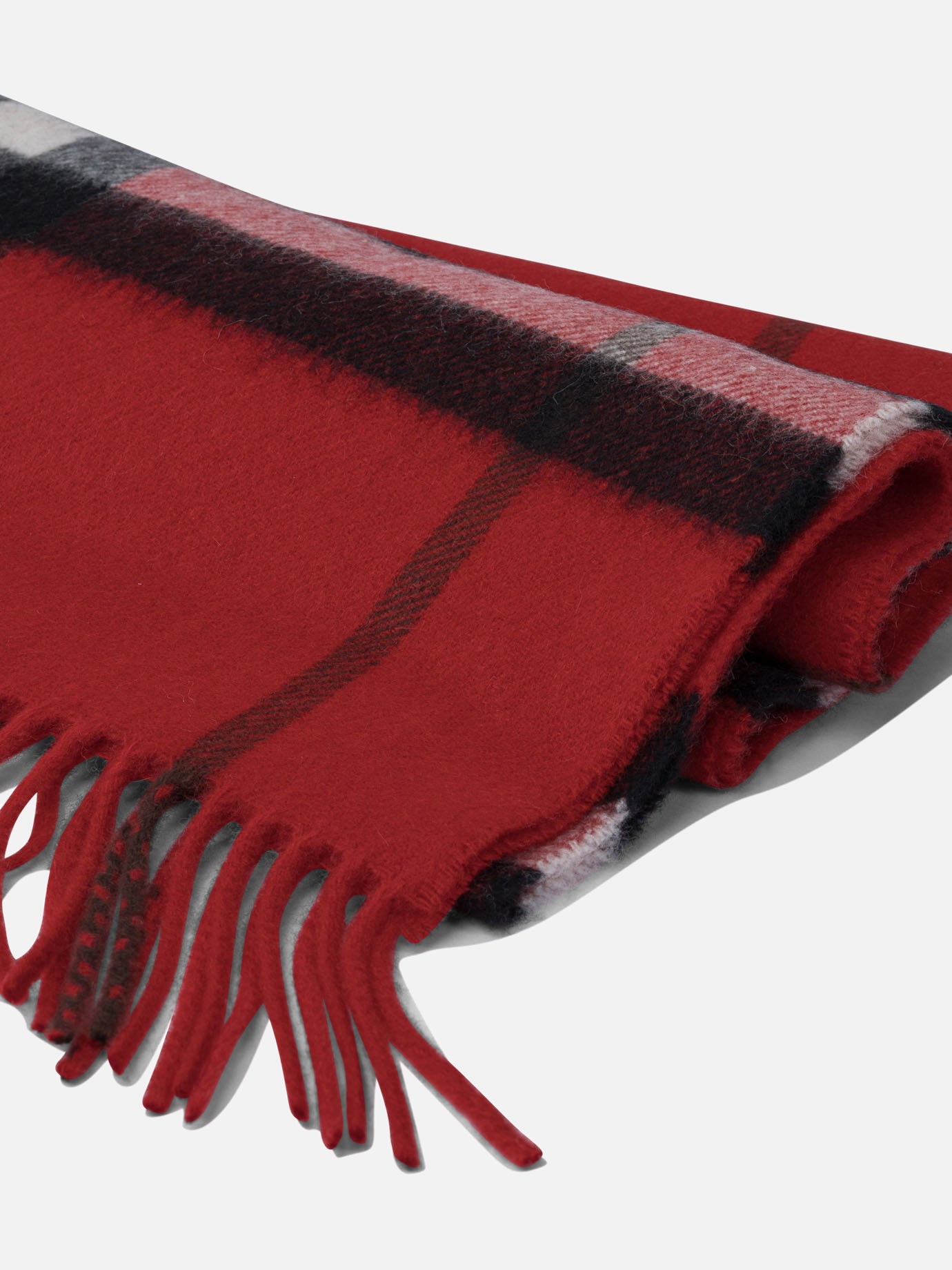Fringed scarves 100% cashmere  Red - Burberry Men | PDP | VIETTI Online Store | thumbnail_2