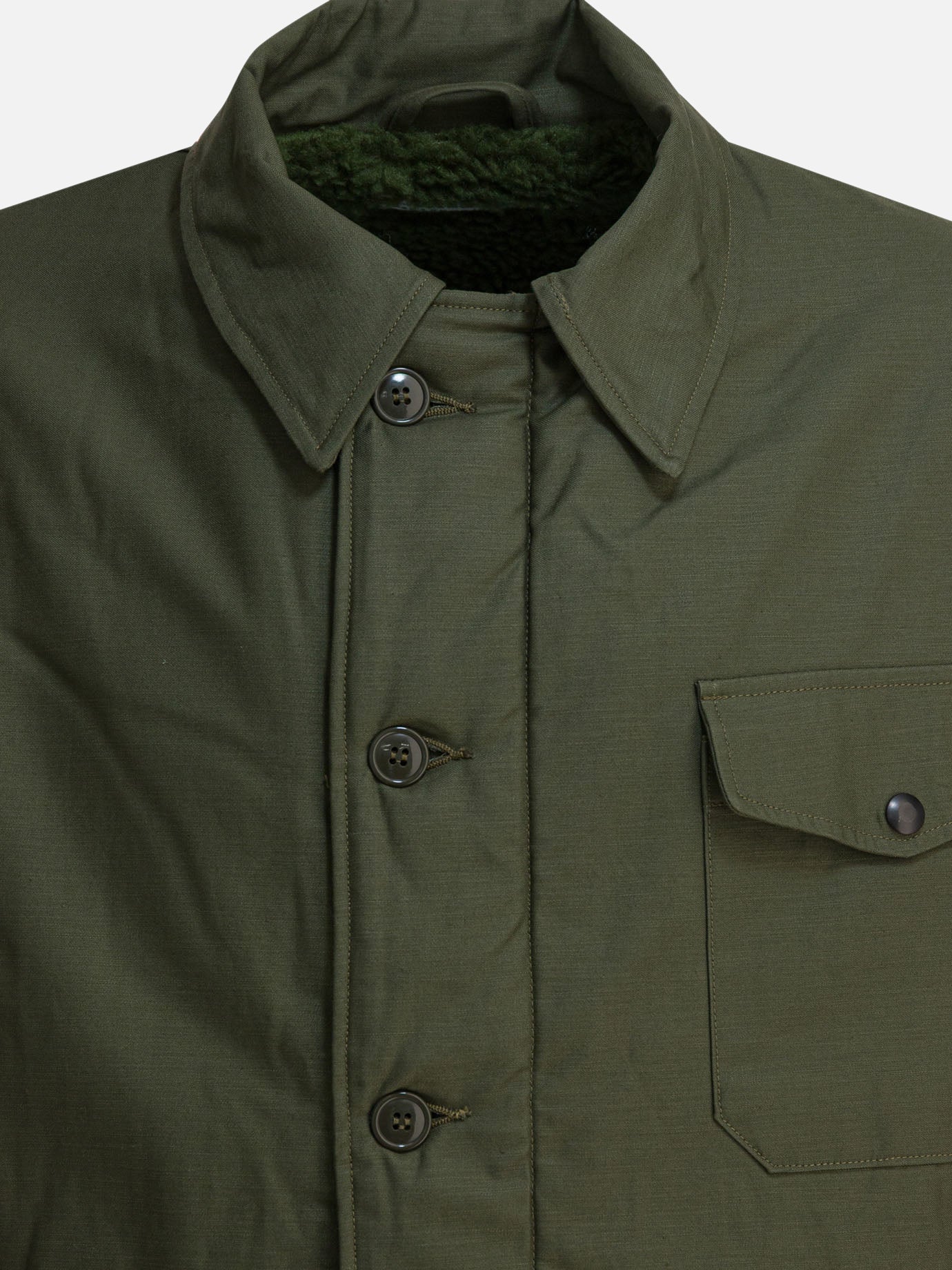 Parka Solid colour  Verde - Buzz Rickson's Uomo | PDP | VIETTI Online Store | Zoom-Modal_3
