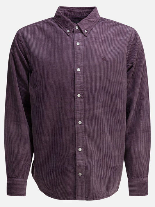 Casual shirts Solid colour  Purple - Carhartt WIP Men | PLP | VIETTI Online Store 
