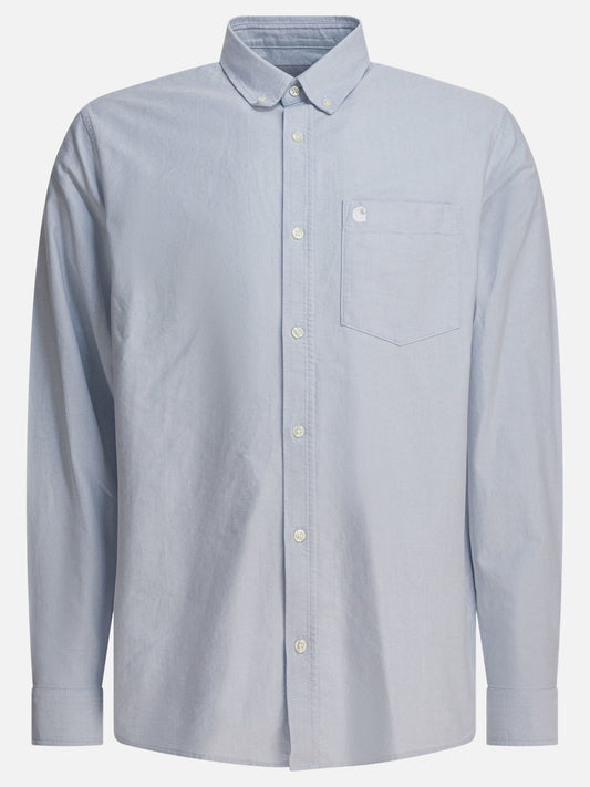 Casual shirts Solid colour  Blue - Carhartt WIP Men | PLP | VIETTI Online Store 
