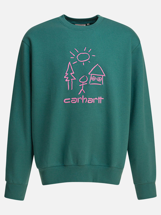 Carhartt WIP Felpa "Masterpiece" 21027196_XS Green 1