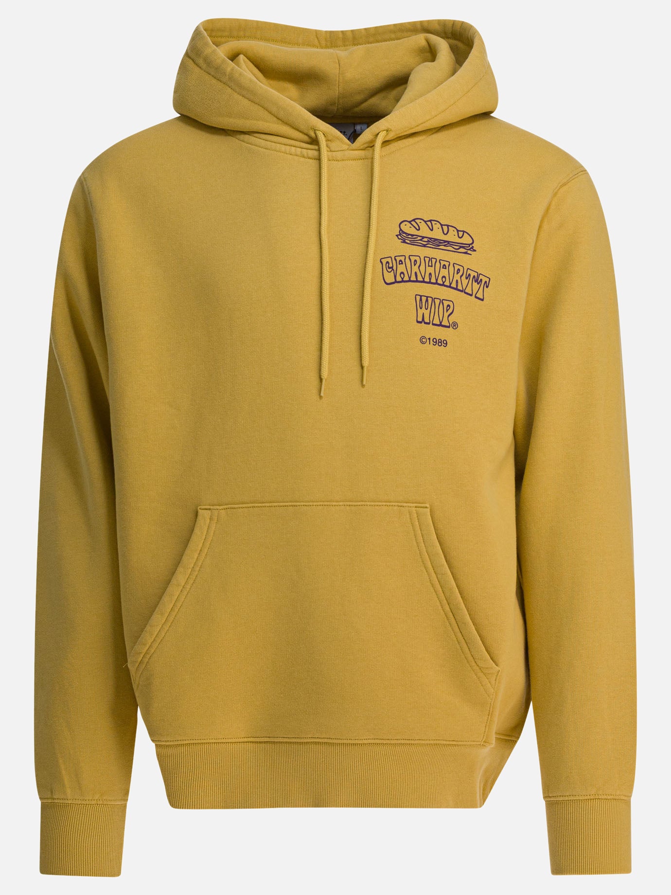 Felpe con cappuccio Logo  Giallo - Carhartt WIP Uomo | PDP | VIETTI Online Store | Zoom-Modal
