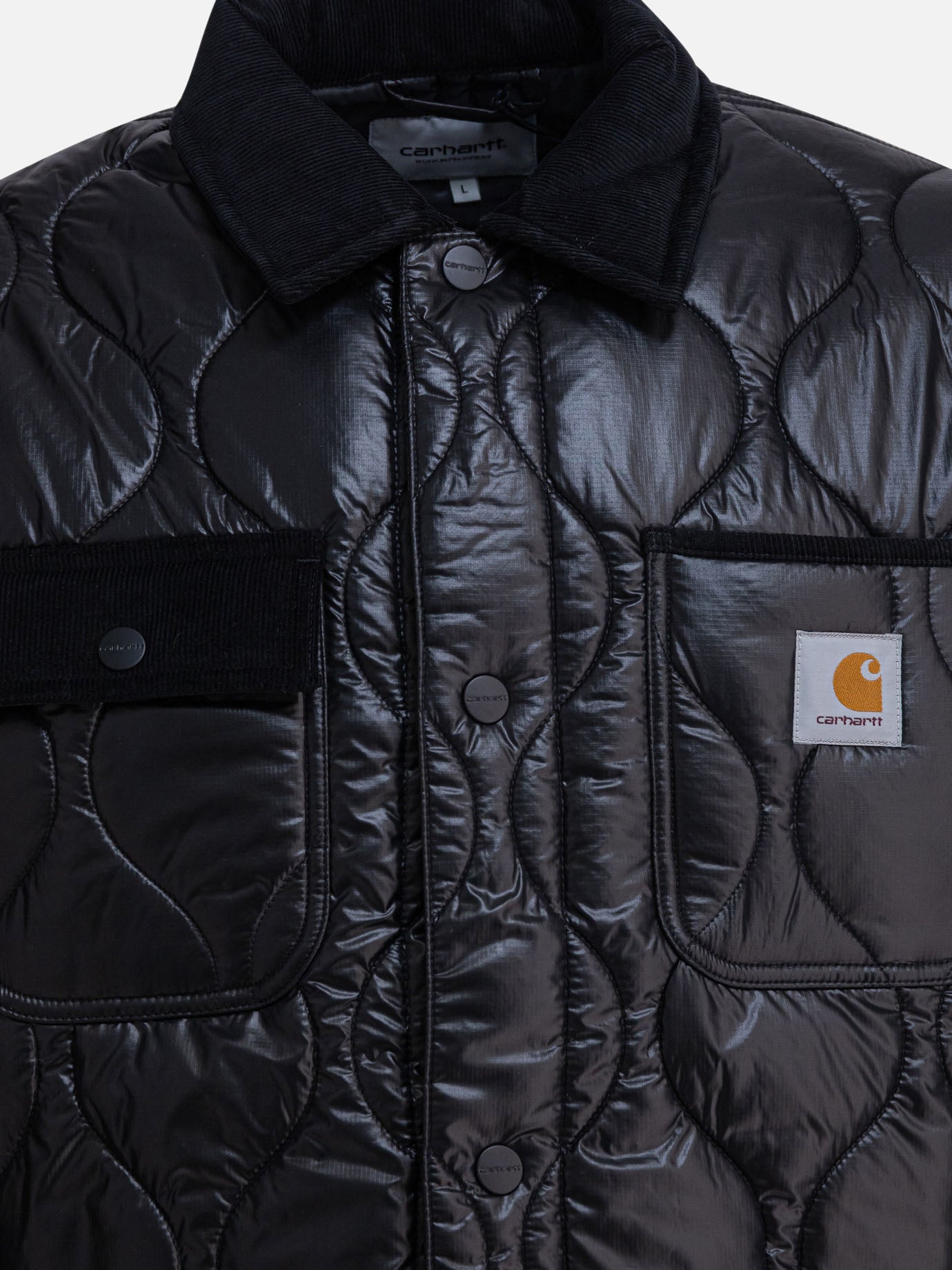 Quilted & Utility Jackets Logo  Black - Carhartt WIP Men | PDP | VIETTI Online Store | Zoom-Modal_3
