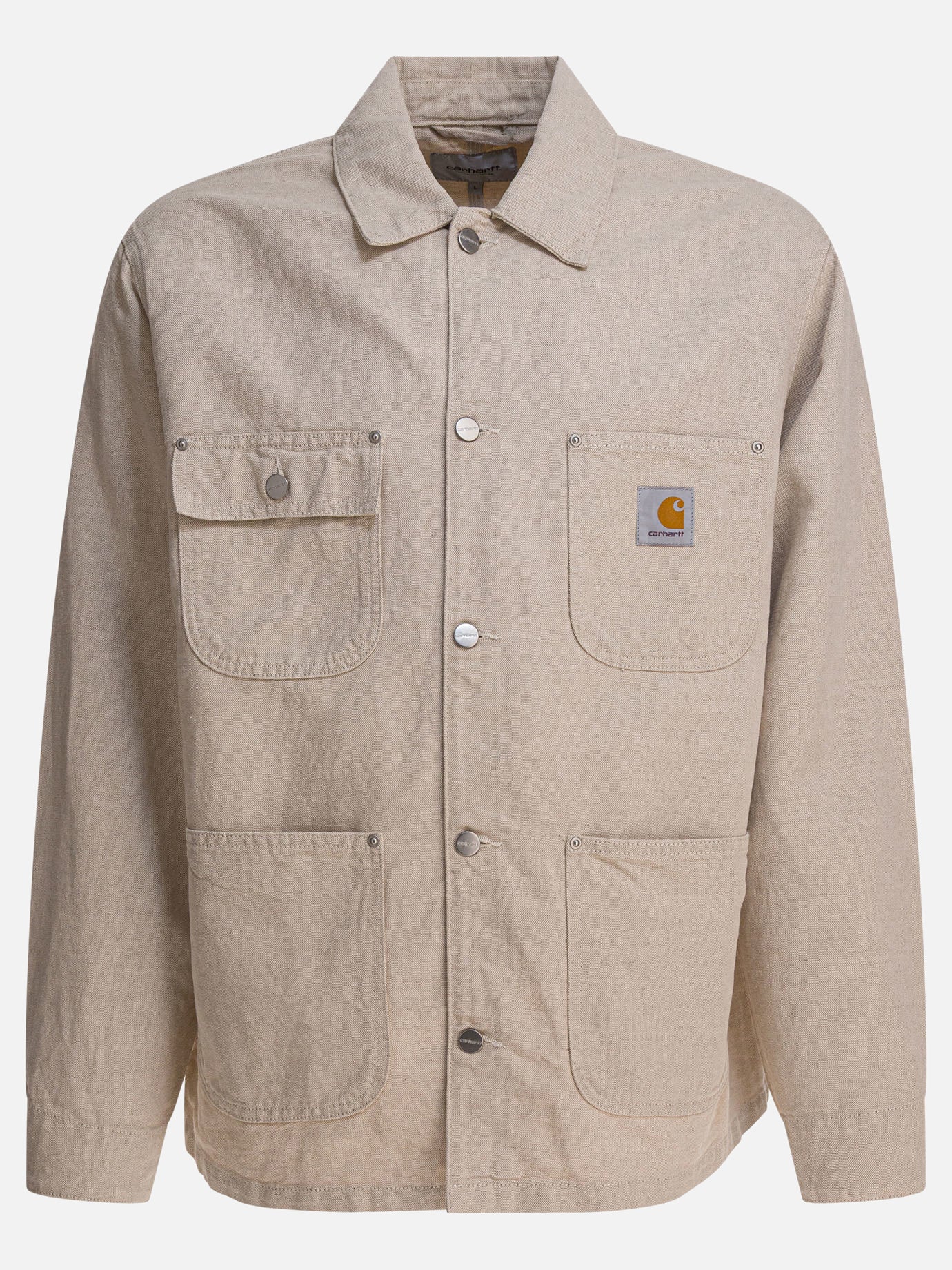 Denim jackets Solid colour  Beige - Carhartt WIP Men | PDP | VIETTI Online Store | thumbnail