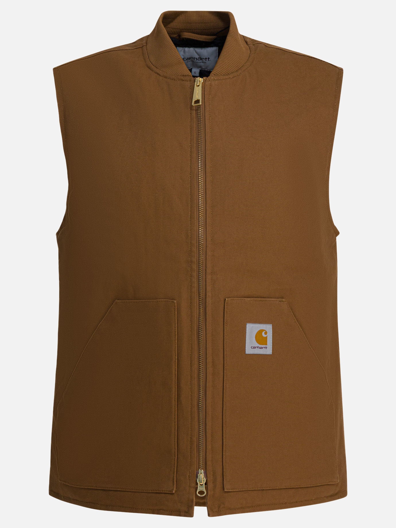 Giacche smanicate Logo  Marrone - Carhartt WIP Uomo | PDP | VIETTI Online Store | thumbnail