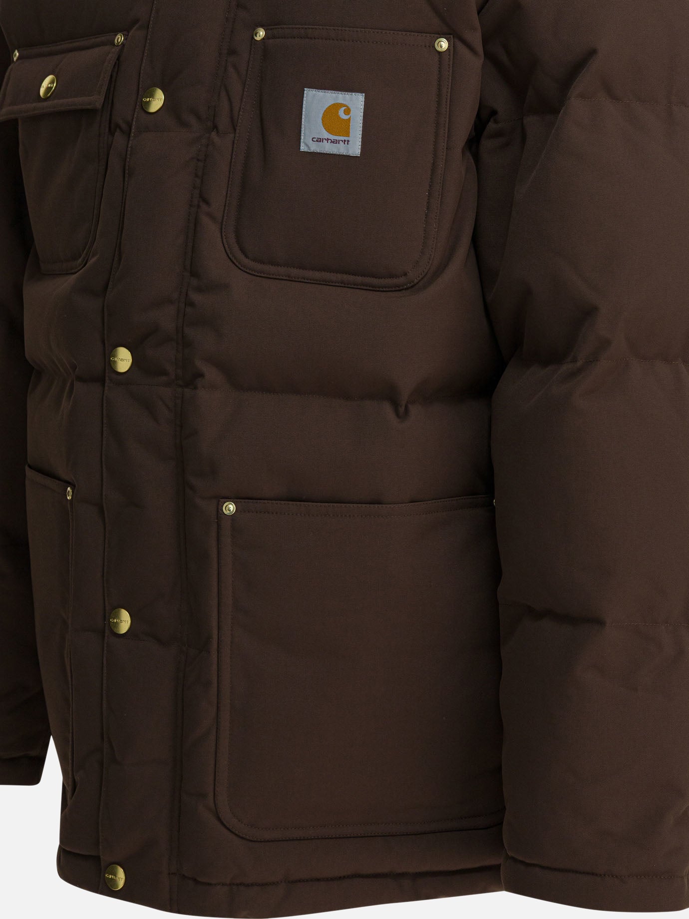 Down jackets Logo  Brown - Carhartt WIP Men | PDP | VIETTI Online Store | thumbnail_4
