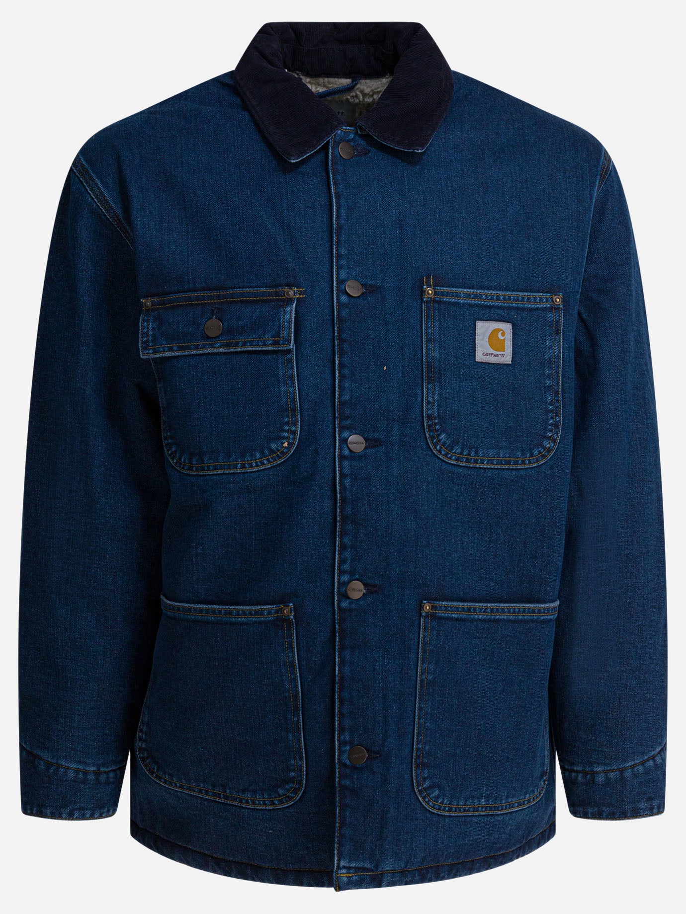 Cappotti corti Logo  Blu - Carhartt WIP Uomo | PDP | VIETTI Online Store | thumbnail