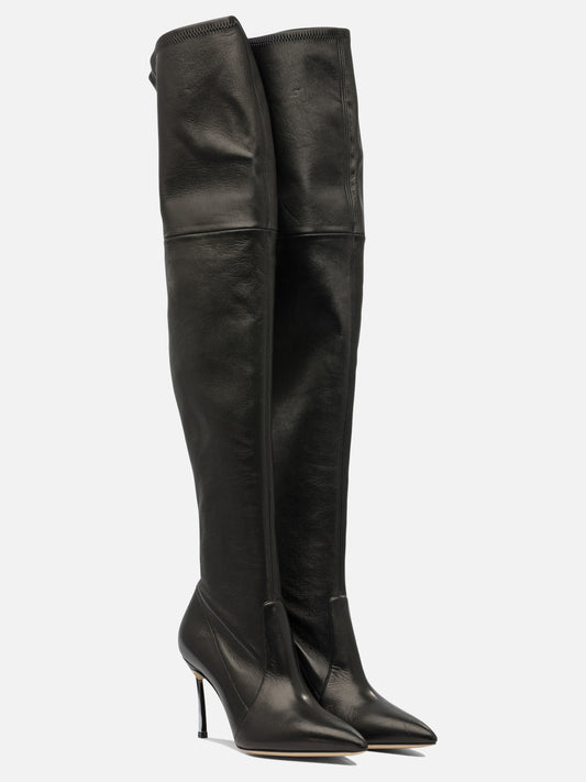 Over the knee 100% leather - 100% leather  Black - Casadei Women | PLP | VIETTI Online Store | 2
