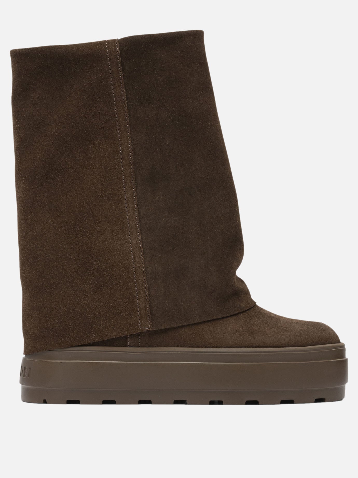 Pull-on boots 100% suede - 100% rubber  Brown - Casadei Women | PDP | VIETTI Online Store | Zoom-Modal
