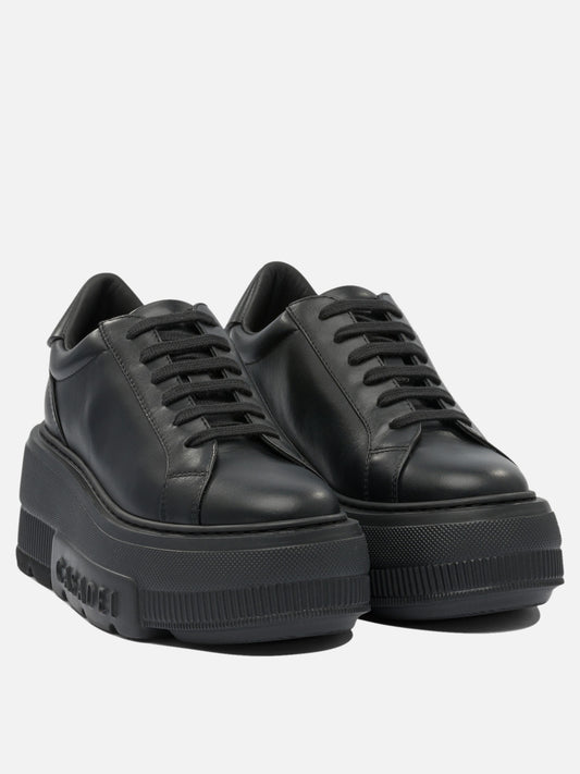Low top sneakers 100% leather - 100% rubber  Black - Casadei Women | PLP | VIETTI Online Store | 2
