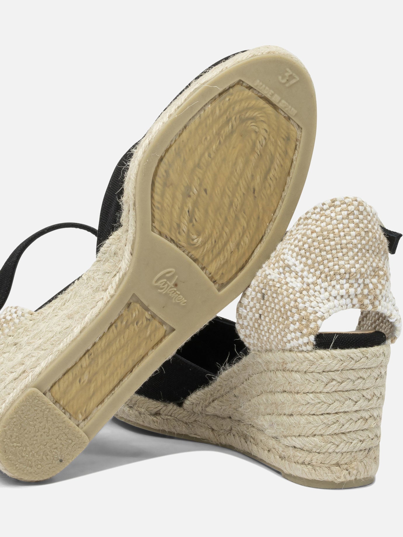 Heeled espadrilles 100% cotton - 100% rubber  Black - Castañer Women | PDP | VIETTI Online Store | Zoom-Modal_5
