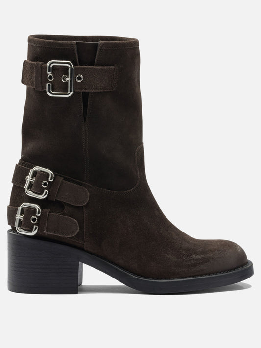 Pull-on boots 100% leather - 100% leather  Brown - Chloé Women | PLP | VIETTI Online Store 
