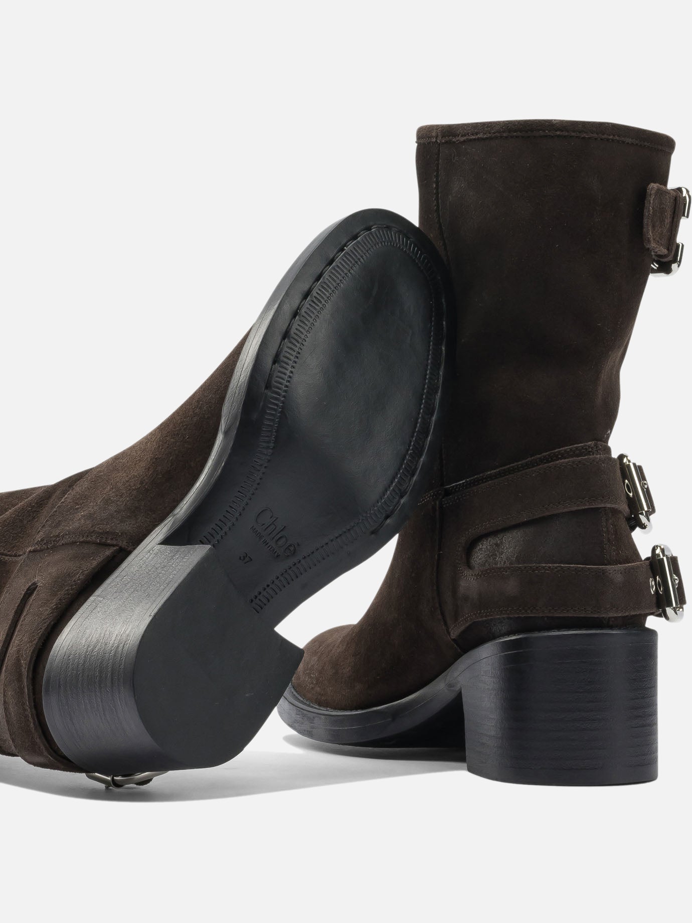 Pull-on boots 100% leather - 100% leather  Brown - Chloé Women | PDP | VIETTI Online Store | thumbnail_5